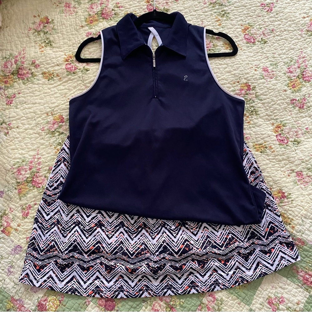 Emerald 18 Golf Polo and Skirt Set